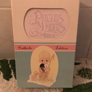 Precious moments collectable pink Catholic Bible